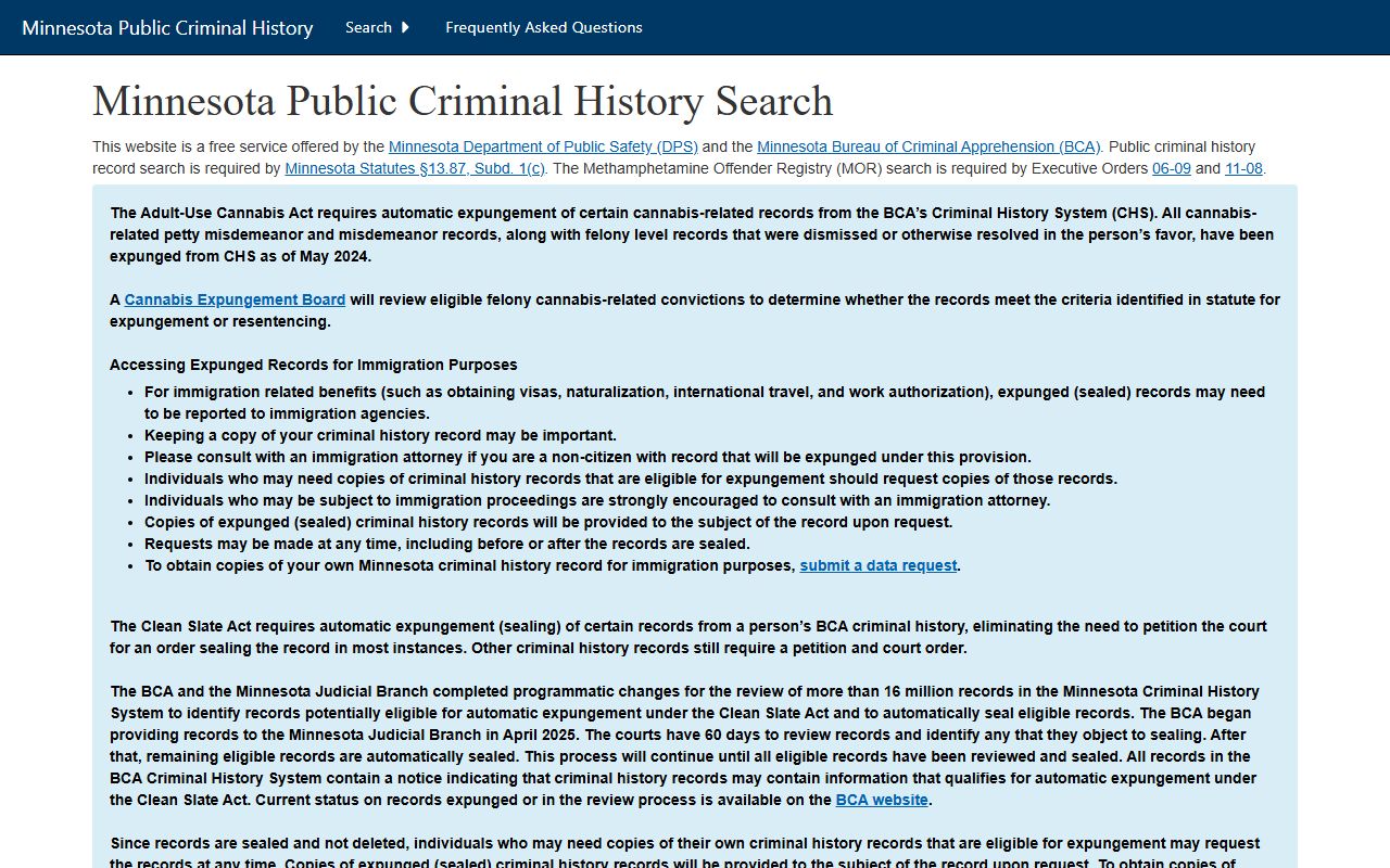 Carlton County arrest records BCA criminal history search