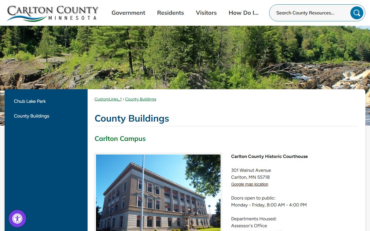 Carlton County court records county buildings